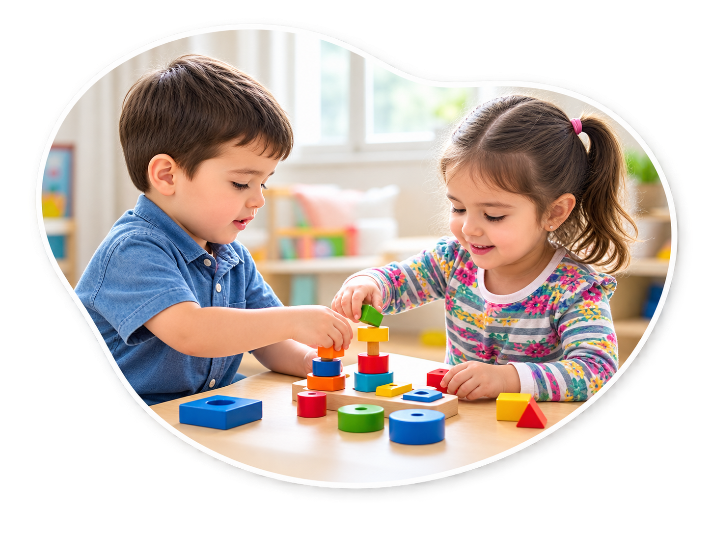 Niños aprendiendo a través del juego